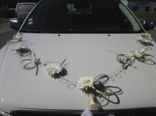 Décor voiture de mariés